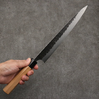 Thương hiệu Masakage Tiểu Thạch Thép siêu xanh màu đen Dao lọc gân chuyên dụng Sujihiki 270mm chuôi dao gỗ Anh đào mỹ