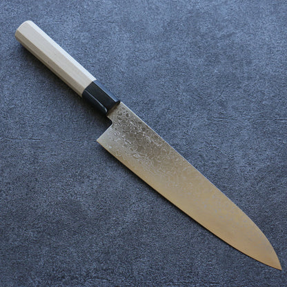 Hochwertiges japanisches Messer - Sanju Mehrzweckmesser Gyuto Damaststahl AUS10 poliert 210mm