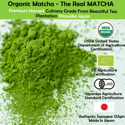 静岡抹茶 缶 30g Shizuoka Matcha (Green Tea Powder) Can 30g Bột Matcha cổ điển Classic 30 gram chính hãng 100% được trồng và chế biến tại tỉnh Shizuoka, Nhật Bản 
