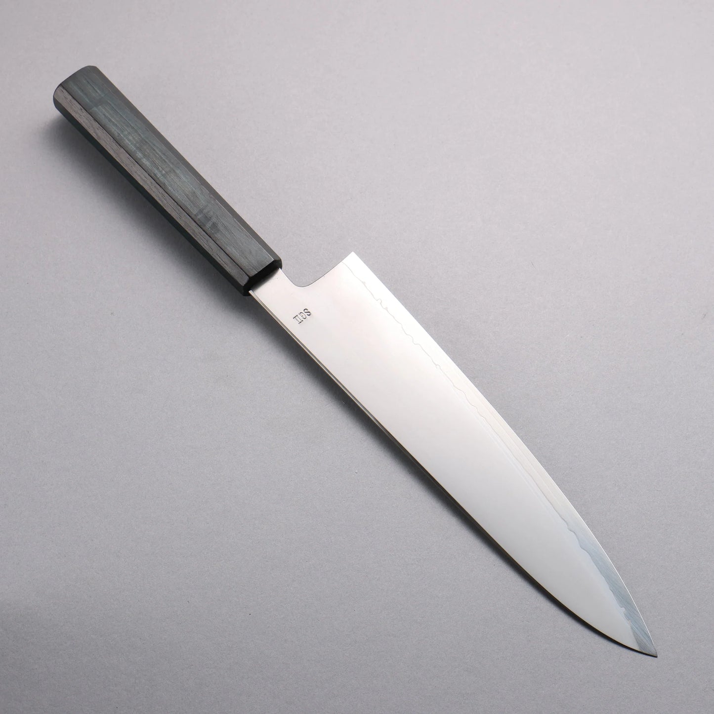 Thương hiệu Naoto Myojin thép SG2 Kasumi Ken Dao đa năng Gyuto 240mm chuôi dao cán gỗ sồi (nhuộm chàm)