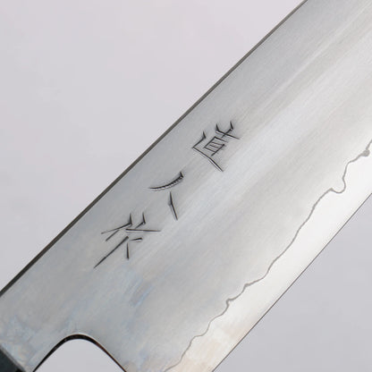 Thương hiệu Naoto Myojin SG2 Kasumiken Dao đa năng Santoku 170mm chuôi dao gỗ sồi (nhuộm chàm)