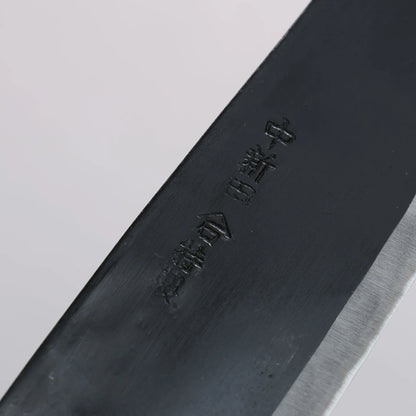 Thương hiệu Nakaniida Thép trắng No.2 màu đen hoàn thiện Dao đa năng Santoku 150mm chuôi dao gỗ Sồi