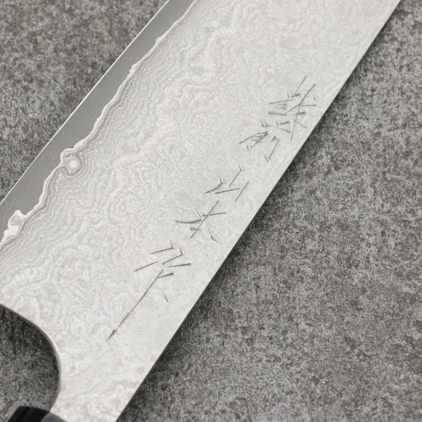 Nao Yamamoto VG10 Black Damascus Bunka Japanese Knife 165mm Shitan Handle