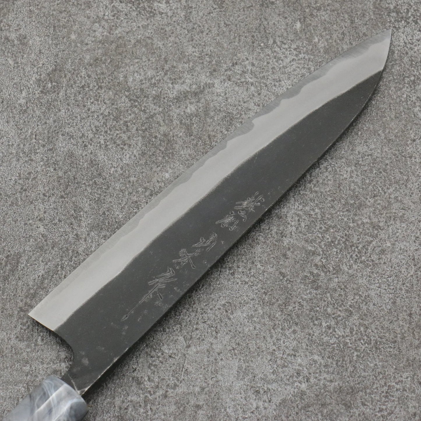 Nao Yamamoto White Steel No.2 Kurouchi Gyuto Japanese Knife 210mm Cherry Blossoms Handle