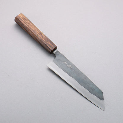 Thương hiệu Ou Ryu Thép xanh No.2 màu đen hoàn thiện Dao đa năng Bunka 170mm chuôi dao gỗ Sồi