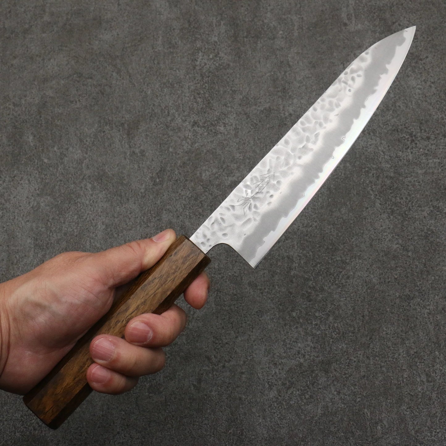 Thương hiệu Onryu Thép trắng No.1 dao rèn thủ công Dao đa năng Gyuto 180mm chuôi dao gỗ Sồi