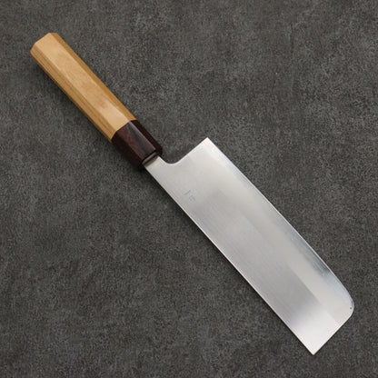 Thương hiệu Onryu Thép trắng No.1 Dao thái rau chuyên dụng Nakiri 165mm chuôi dao gỗ Keyaki (1 loại gỗ ở Nhật)