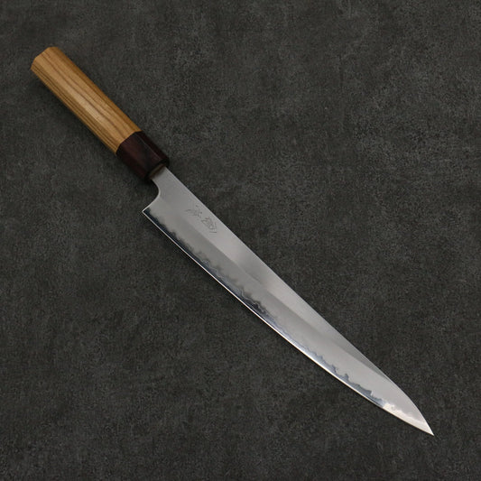 Thương hiệu Onryu Thép trắng No.1 Dao lọc gân chuyên dụng Sujihiki 240mm chuôi dao gỗ Keyaki (1 loại gỗ ở Nhật)