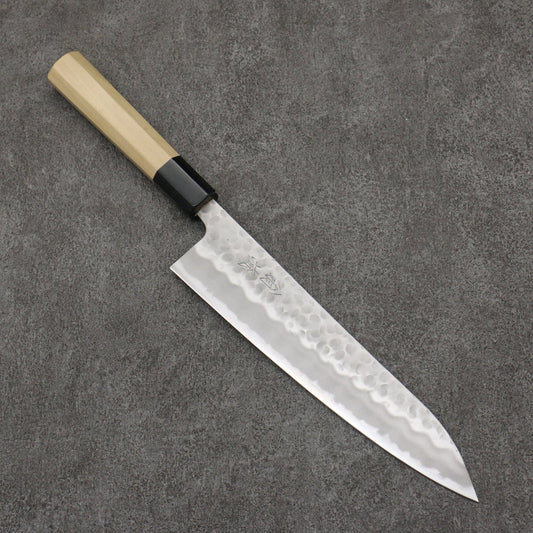 Thương hiệu Onryu Thép trắng No.2 dao rèn thủ công Dao đa năng Gyuto 210mm chuôi dao gỗ Mộc Lan