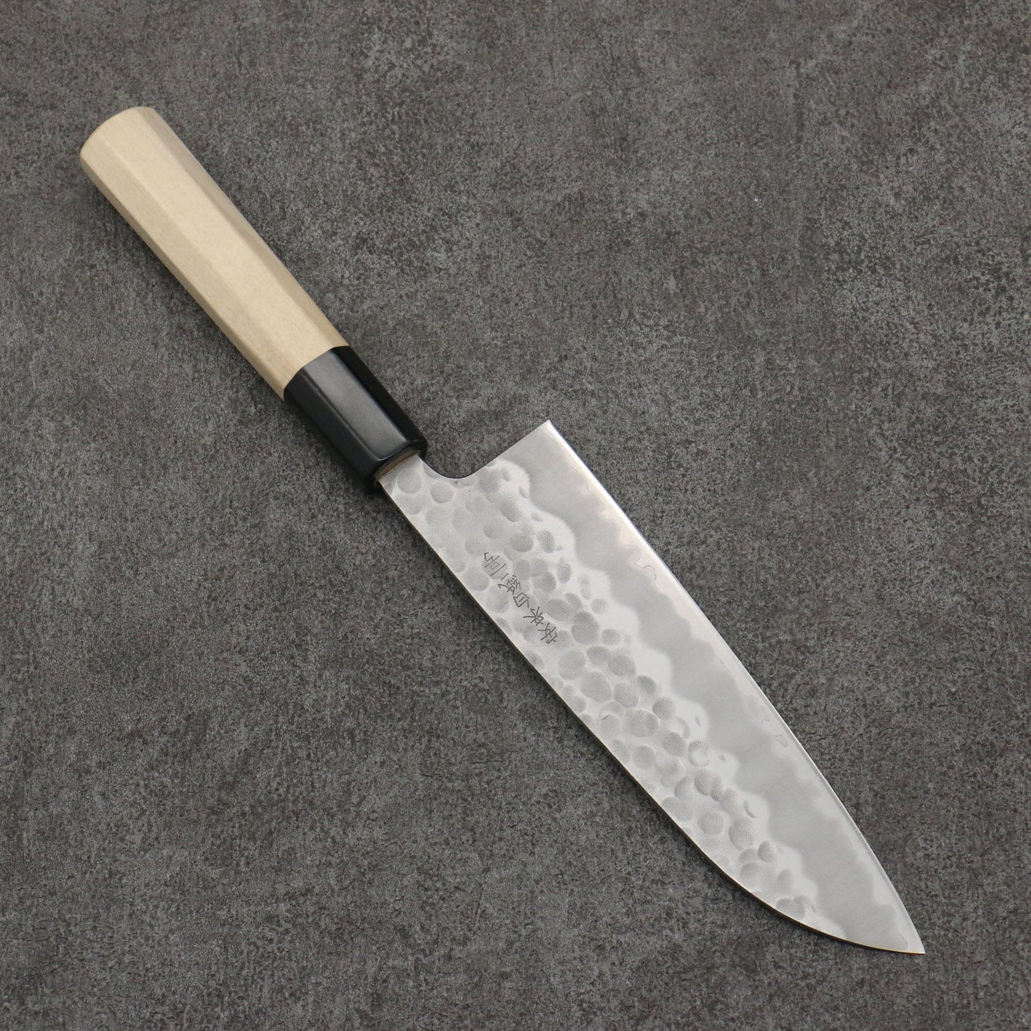 Thương hiệu Onryu Thép trắng No.2 dao rèn thủ công Dao đa năng Santoku 165mm chuôi dao gỗ Mộc Lan