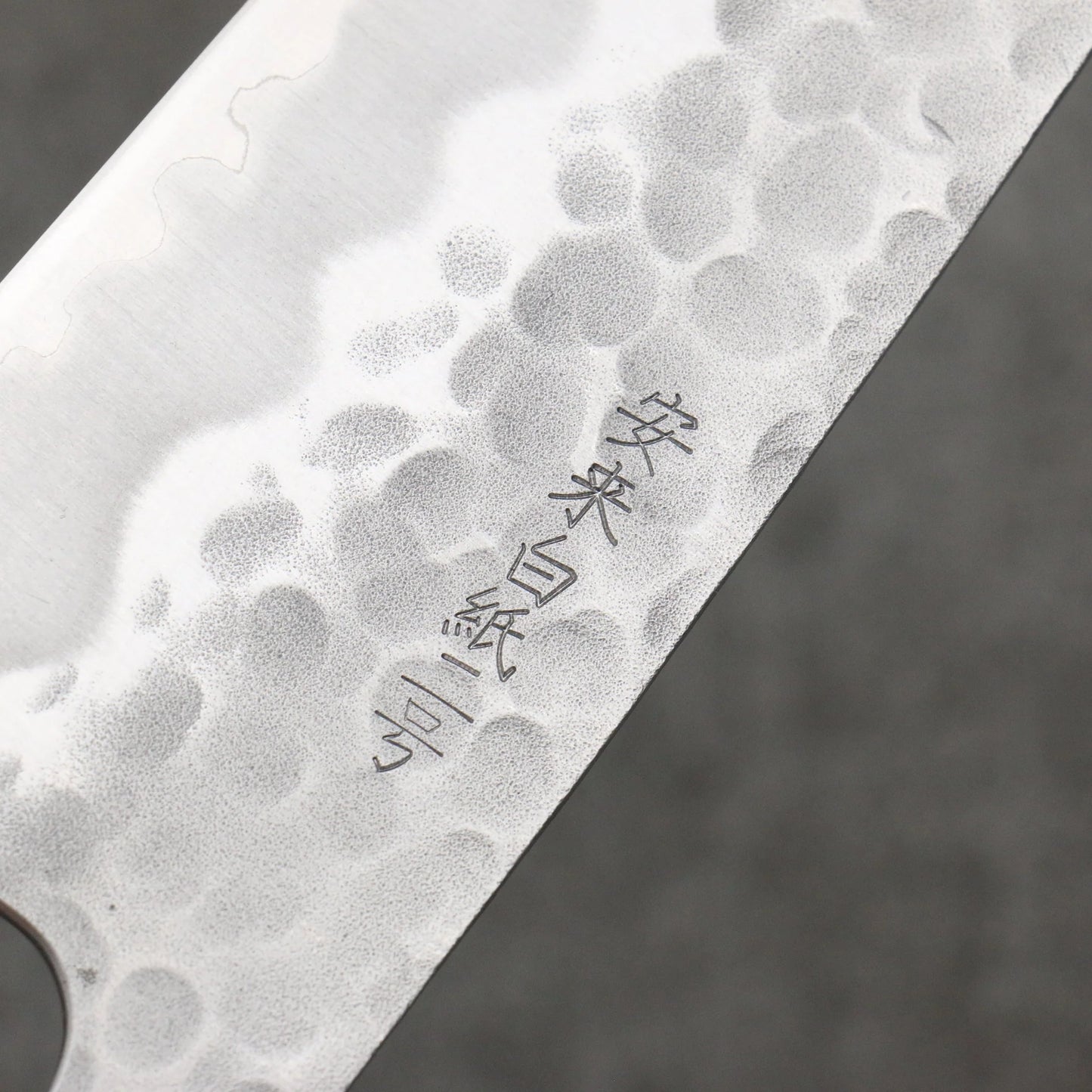 Thương hiệu Onryu Thép trắng No.2 dao rèn thủ công Dao đa năng Santoku 165mm chuôi dao gỗ Mộc Lan