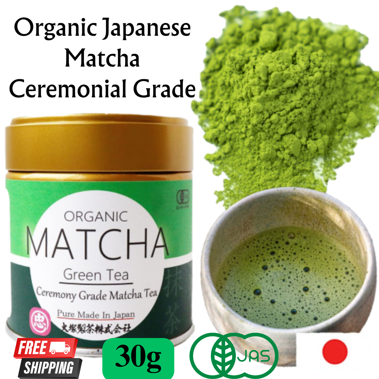 Bột Matcha Hữu Cơ Nguyên Chất Ceremonial Grade Matcha Organic Hàng Made In Japan Thương Hiệu Otsuka Green Tea Co.,Ltd.