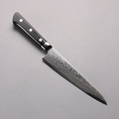 Thương hiệu Ryusen Bonten Unryu thép VG10 Thép Damascus 63 lớp Dao đa năng Gyuto 150mm chuôi dao gỗ Pakka đen