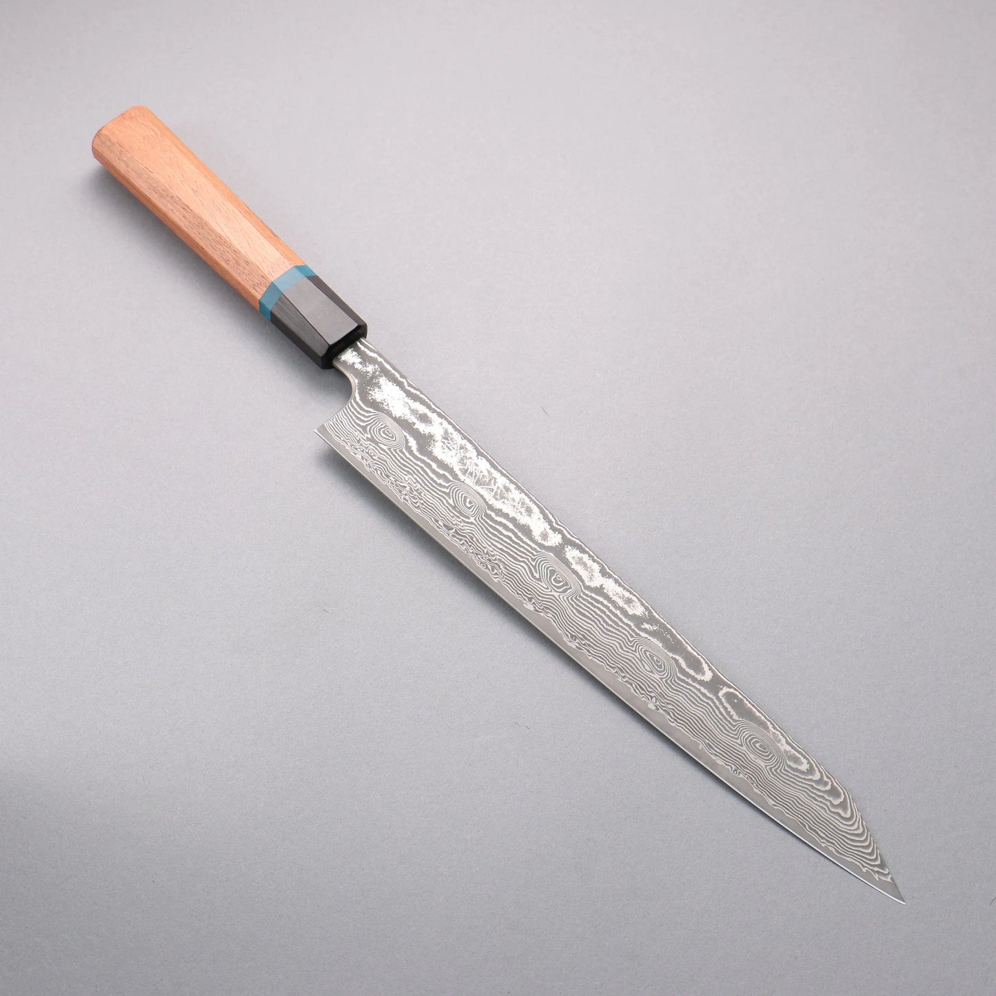 Thương hiệu Ryusen Bonten Unryu Kai VG10 Thép Damascus 63 lớp Dao lọc gân chuyên dụng Kiritsuke Sujihiki 270mm chuôi dao gỗ cây Karin