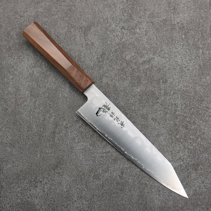 Free ship - Thương hiệu Ryusen Burezen Ryu Wa thép SG2 dao rèn thủ công Dao đa năng Gyuto 180mm chuôi dao gỗ cây Óc Chó