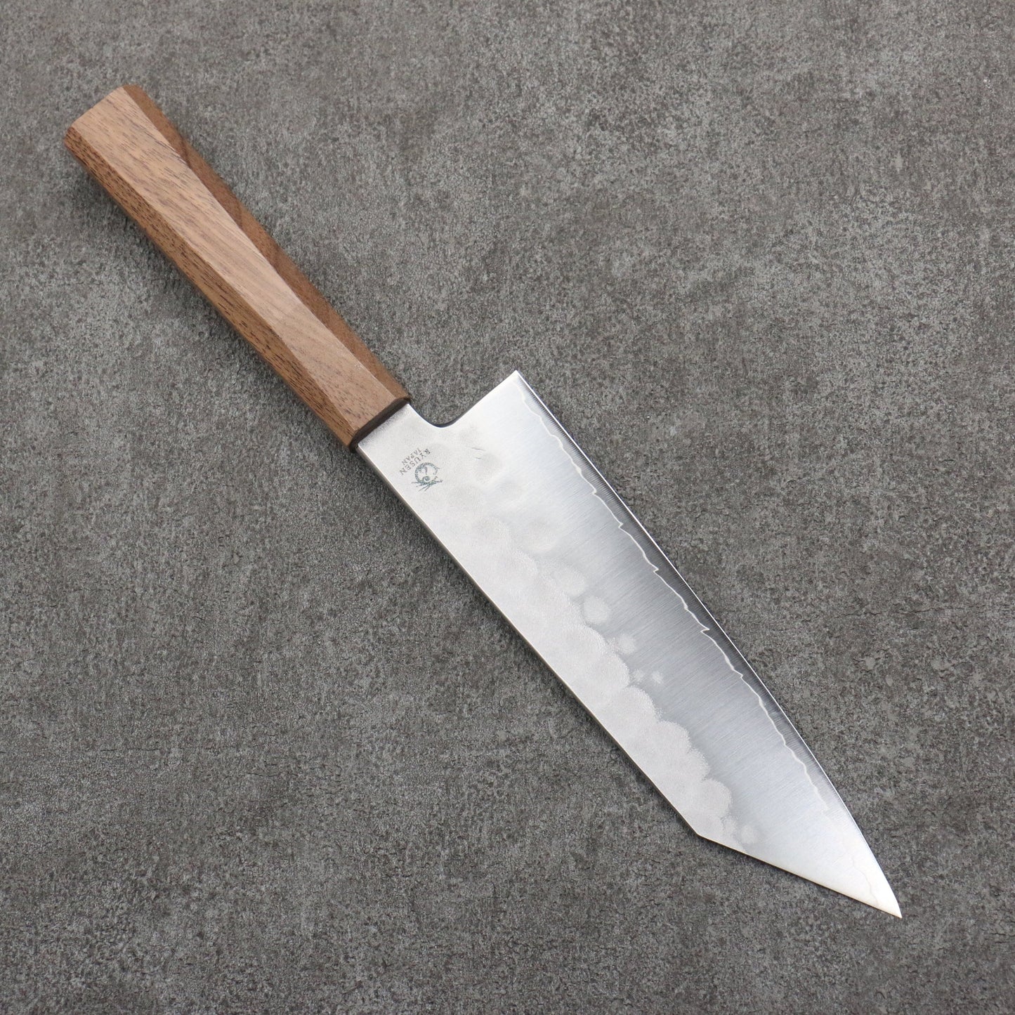 Free ship - SG2 Rèn thủ công Dao đa năng Santoku (Kiritsuke) 170mm chuôi dao gỗ cây Óc Chó