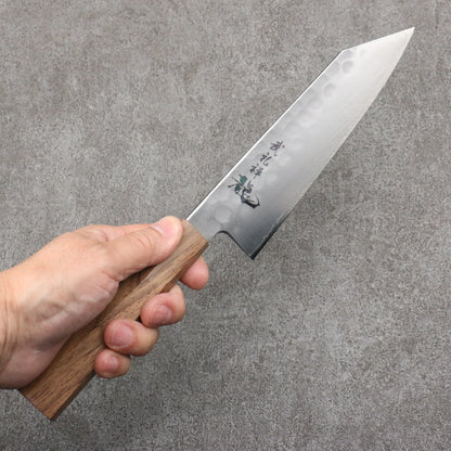 Free ship - SG2 Rèn thủ công Dao đa năng Santoku (Kiritsuke) 170mm chuôi dao gỗ cây Óc Chó