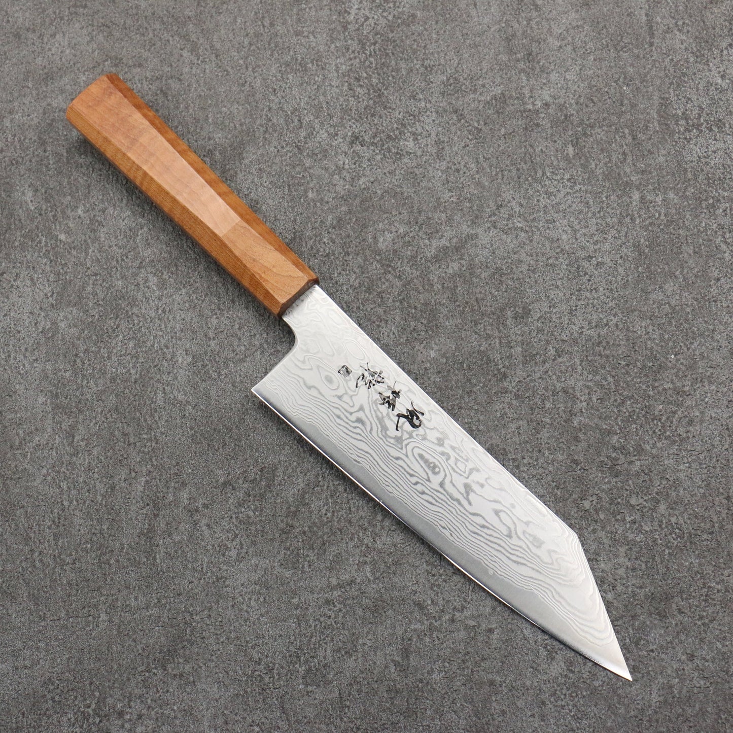 Free ship - Thương hiệu Ryusen Kagakuryu ATS314 Thép Damascus 63 lớp Dao đa năng Santoku (Kiritsuke) 170mm chuôi dao gỗ phong xoăn