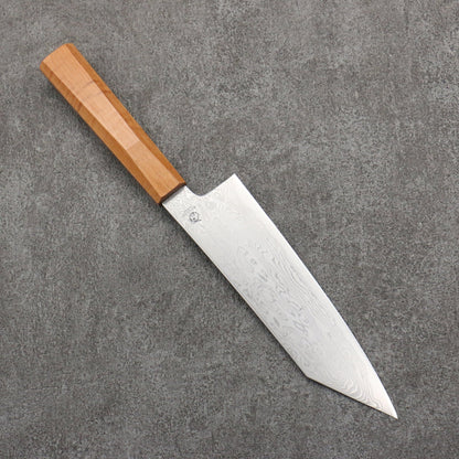 Free ship - Thương hiệu Ryusen Kagakuryu ATS314 Thép Damascus 63 lớp Dao đa năng Santoku (Kiritsuke) 170mm chuôi dao gỗ phong xoăn