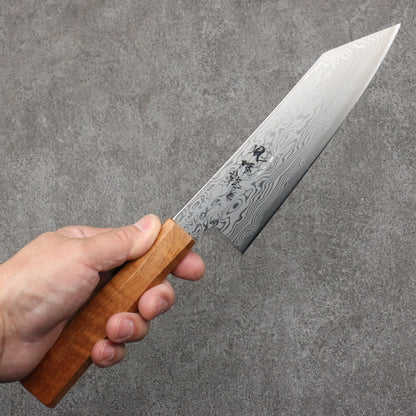 Free ship - Thương hiệu Ryusen Kagakuryu ATS314 Thép Damascus 63 lớp Dao đa năng Santoku (Kiritsuke) 170mm chuôi dao gỗ phong xoăn