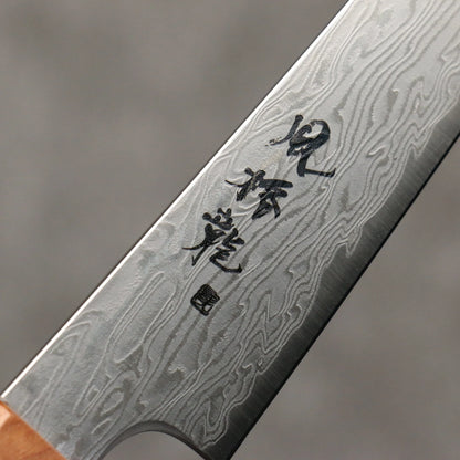 Thương hiệu Ryusen Fuukaku Ryu Thép Damascus 63 lớp Dao nhỏ Kiritsuke Petty 135mm chuôi dao gỗ phong xoăn