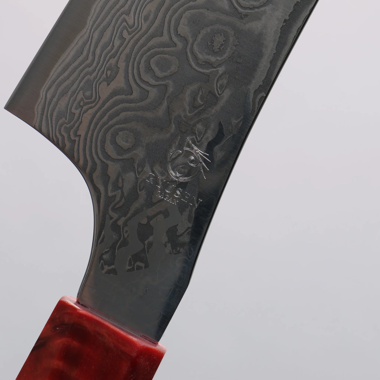 Thương hiệu Ryusen Guren Hiryu Kai SPG STRIX thép Damascus Dao đa năng Kiritsuke Santoku 175mm chuôi dao gỗ dương ổn định