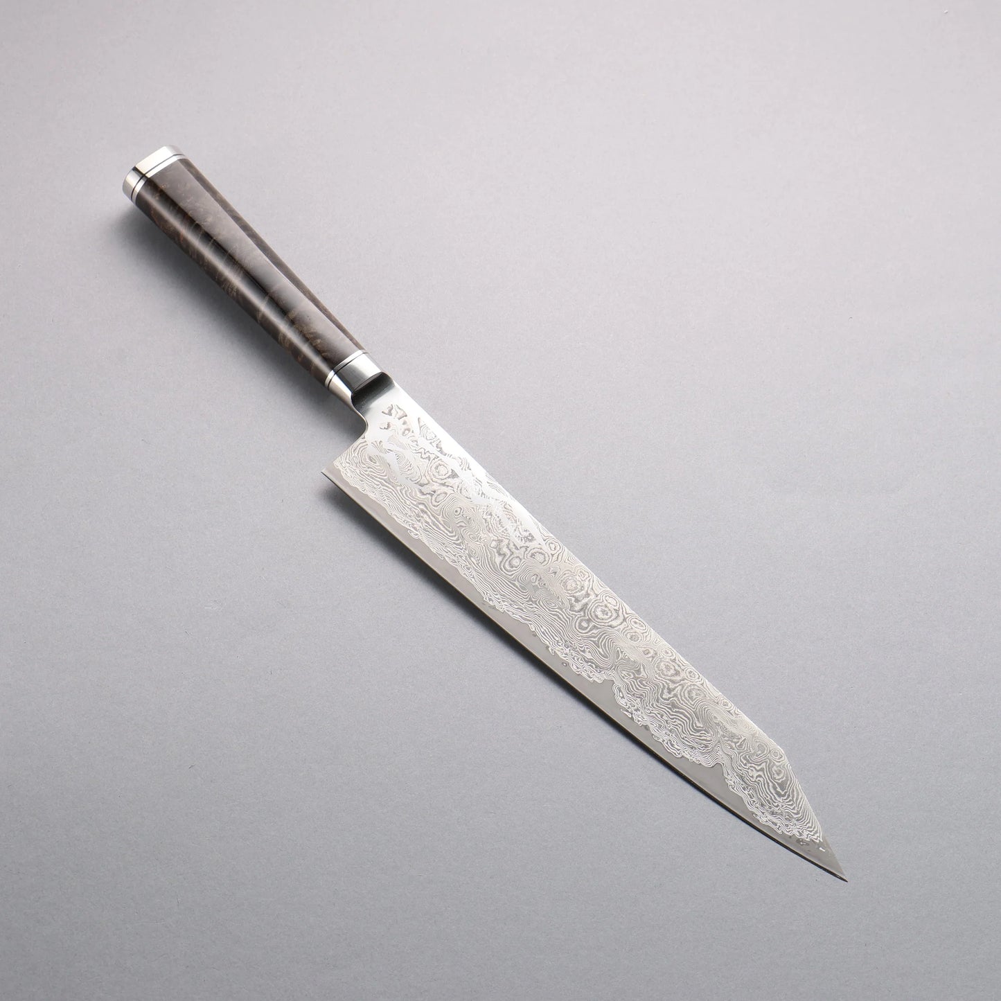 Thương hiệu Ryusen Kirakokuryu MT SG2 Damascus Đánh bóng hoàn thiện Dao đa năng Kiritsuke Gyuto 240mm Tay cầm bằng gỗ ổn định