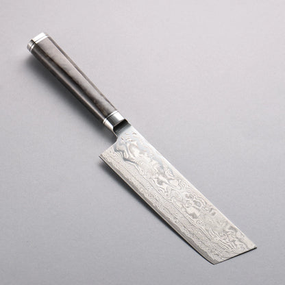 Thương hiệu Ryusen Kirakokuryu MT SG2 Dao thái rau củ quả Nakiri đánh bóng hoàn thiện thép Damascus 155mm Tay cầm bằng gỗ ổn định