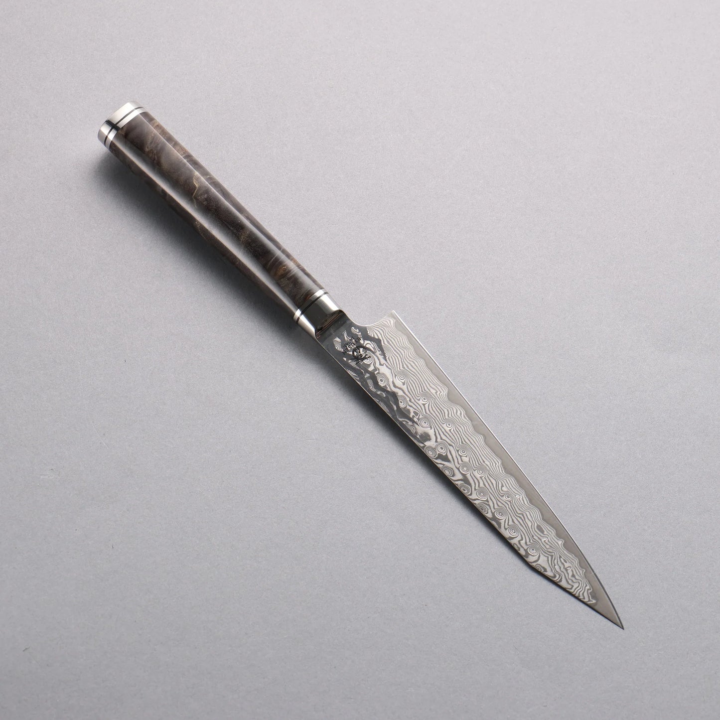 Thương hiệu Ryusen Kirakokuryu MT SG2 Damascus Đánh bóng hoàn thiện Dao Kiritsuke Petty cắt nhỏ 135mm Tay cầm bằng gỗ ổn định