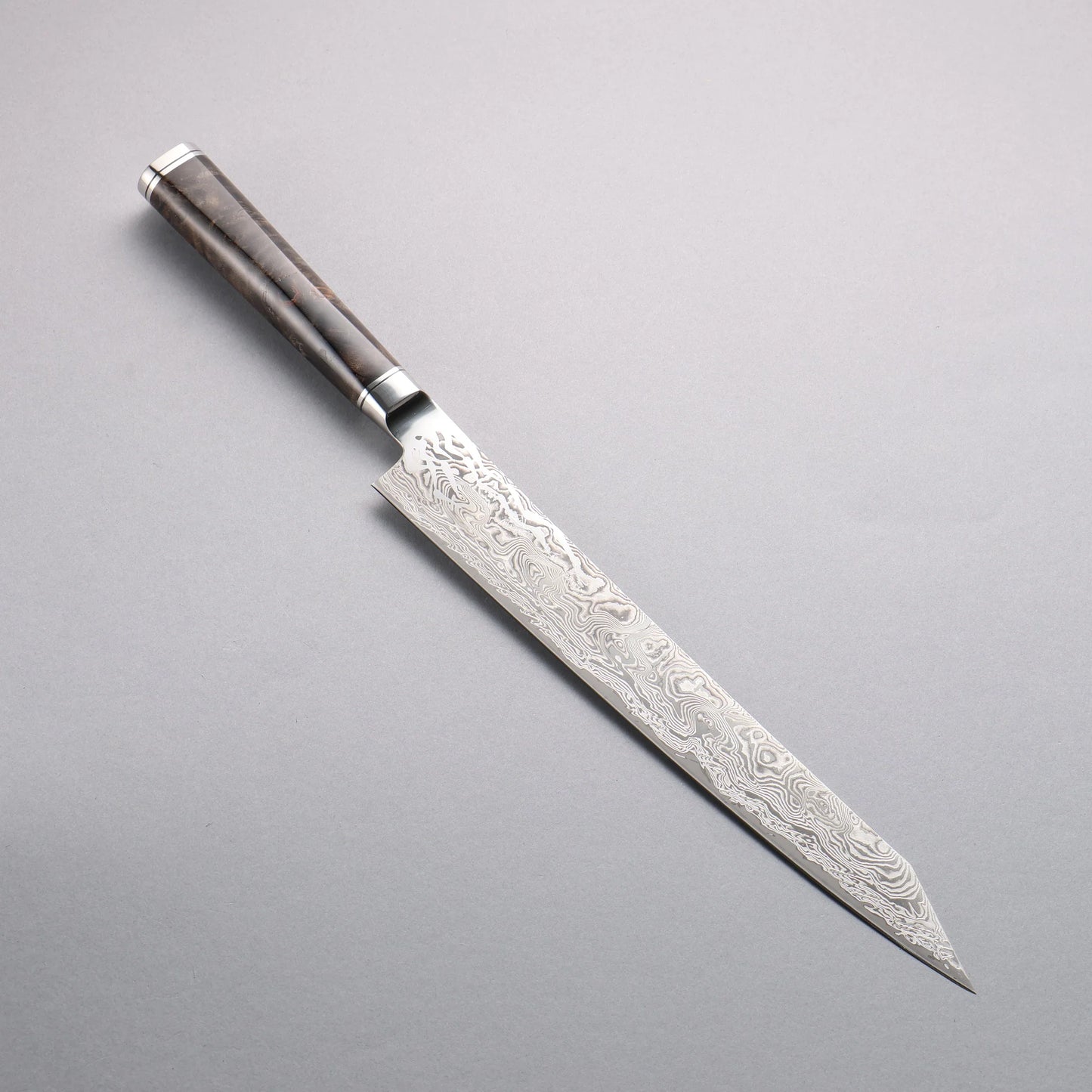 Thương hiệu Ryusen Kirakokuryu MT SG2 Damascus Đánh bóng hoàn thiện Dao lọc gân chuyên dụng Kiritsuke Sujihiki 260mm Tay cầm bằng gỗ ổn định