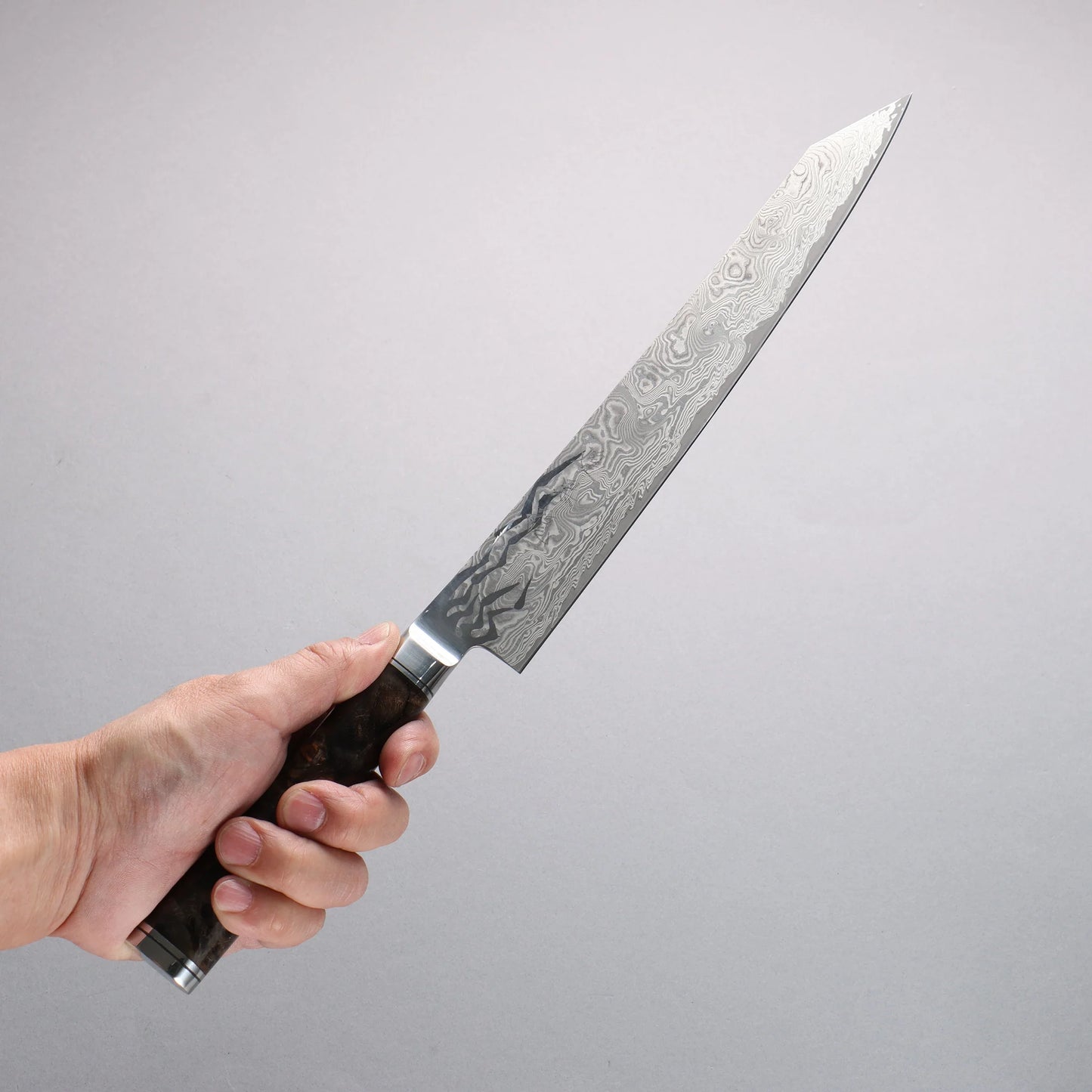 Thương hiệu Ryusen Kirakokuryu MT SG2 Damascus Đánh bóng hoàn thiện Dao lọc gân chuyên dụng Kiritsuke Sujihiki 260mm Tay cầm bằng gỗ ổn định