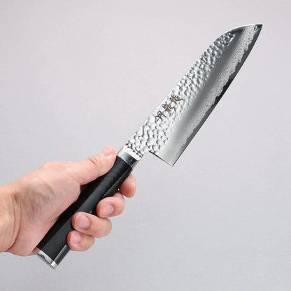 Thương hiệu Ryusen Tanganryu thép VG10 Thép Damascus 67 lớp Dao đa năng Santoku 170mm chuôi dao Micarta đen