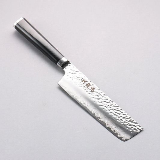 Thương hiệu Ryusen Tanganryu thép VG10 Thép Damascus 67 lớp Dao thái rau chuyên dụng Nakiri 160mm chuôi dao Micarta đen