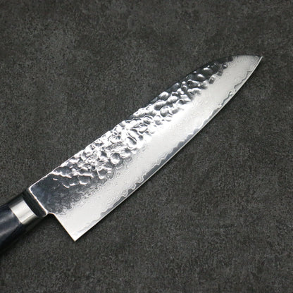 Thương hiệu Seisuke Seiun VG10 33 Layer thép Damascus Dao đa năng Santoku Knife 180mm chuôi dao hoa văn ván ép (xanh đậm)