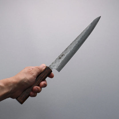 Thương hiệu Seisuke Thép không gỉ 440C vân búa Thép Damascus dao rèn thủ công Dao lọc gân chuyên dụng Sujihiki 240mm chuôi dao gỗ Sồi