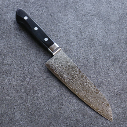 Free ship - Thương hiệu Seisuke AUS10 Thép Damascus 45 lớp Dao đa năng Santoku dao Nhật 165mm chuôi dao gỗ Pakka đen