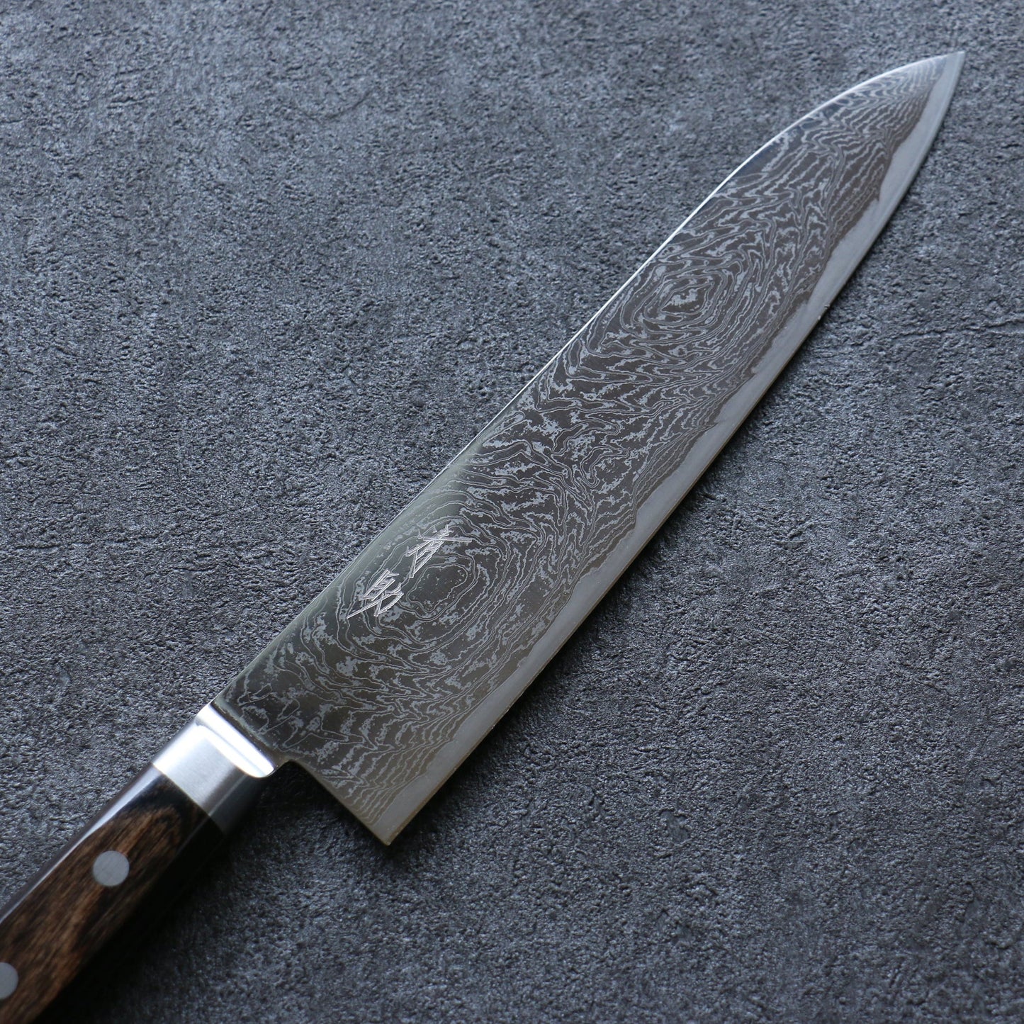 Free ship - Dao Nhật cao cấp thương hiệu Seisuke dao đa năng Gyuto thép Damascus tráng gương 210mm