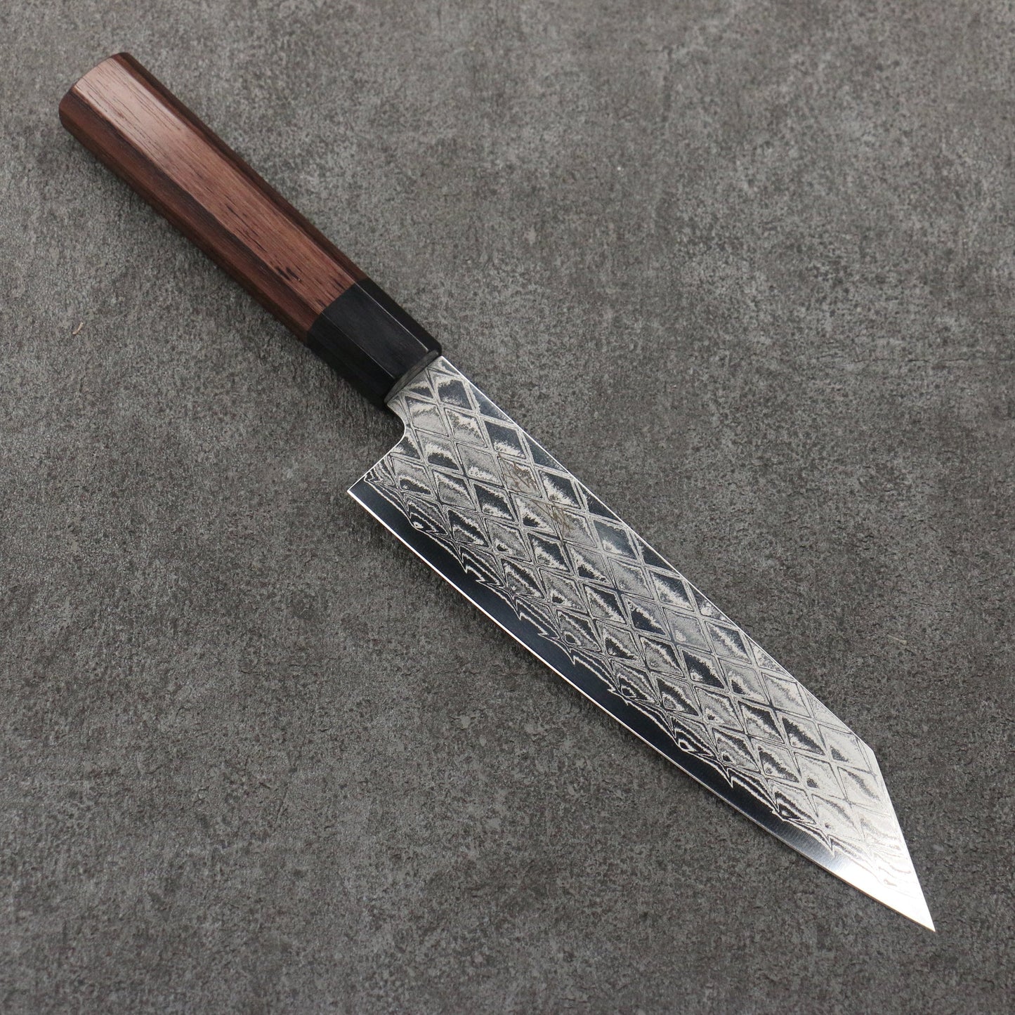Thương hiệu Seisuke AUS10 Dao đa năng Bunka Knife 180MM chuôi dao gỗ cẩm lai (bọc: Ván ép đen)