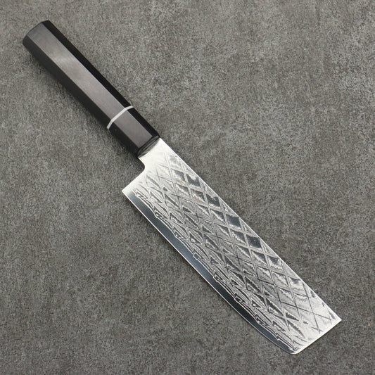 Free ship - Thương hiệu Seisuke AUS10 Dao chuyên dụng rau củ quả Usuba 160mm chuôi dao gỗ Pakka đen