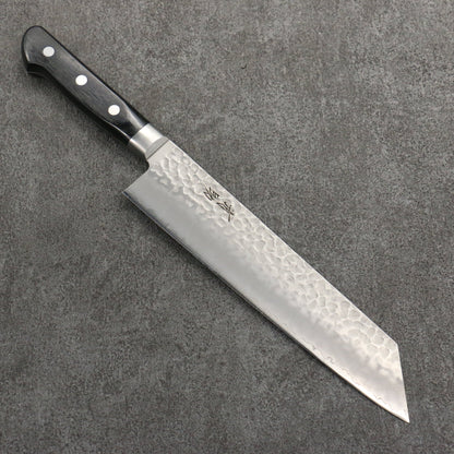 Thương hiệu Seisuke AUS8 vân búa Dao rèn thủ công Dao đa năng Kiritsuke Gyuto 210mm chuôi dao gỗ Pakka đen