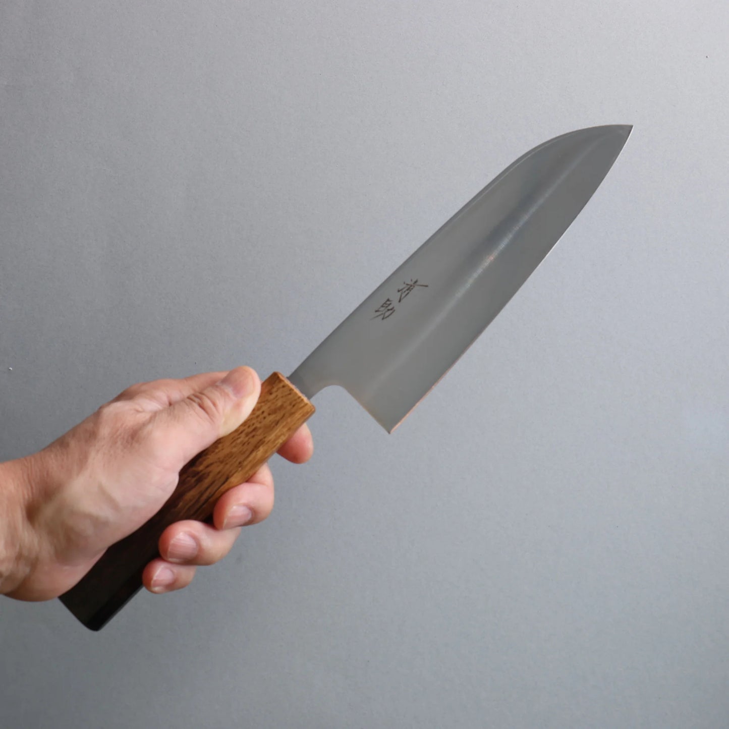 Thương hiệu Seisuke thép AUS8 không lõi Dao đa năng Santoku 180mm chuôi dao gỗ Sồi cháy