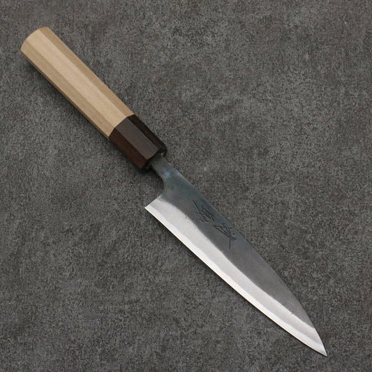 Thương hiệu Seisuke Thép xanh No.1 màu đen hoàn thiện Dao nhỏ đa năng Petty 135mm chuôi dao gỗ Park (bọc: gỗ mun)