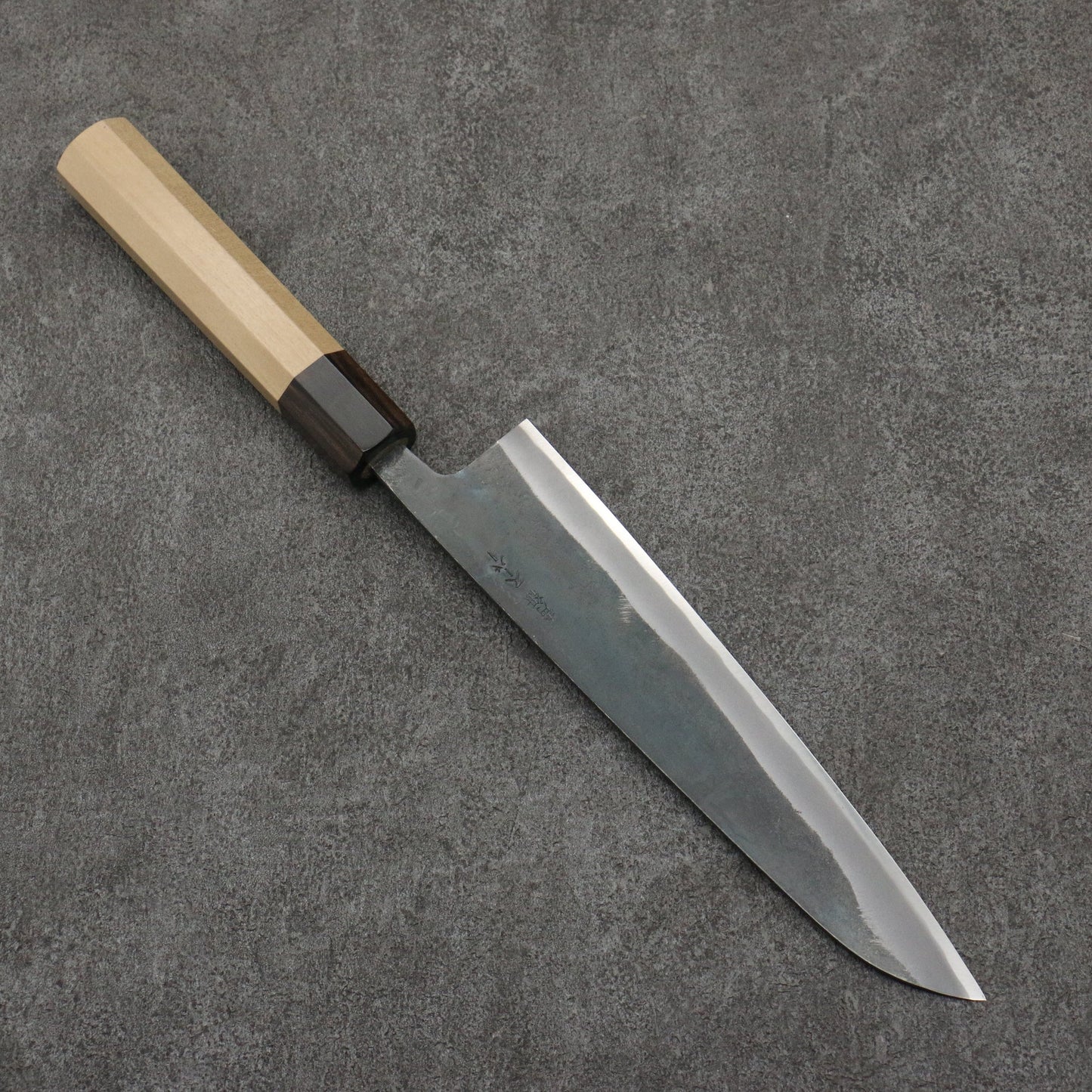 Thương hiệu Seisuke Thép siêu xanh hoàn thiện màu đen Dao đa năng Gyuto Knife 210MM chuôi dao gỗ Park (bọc: Gỗ mun)