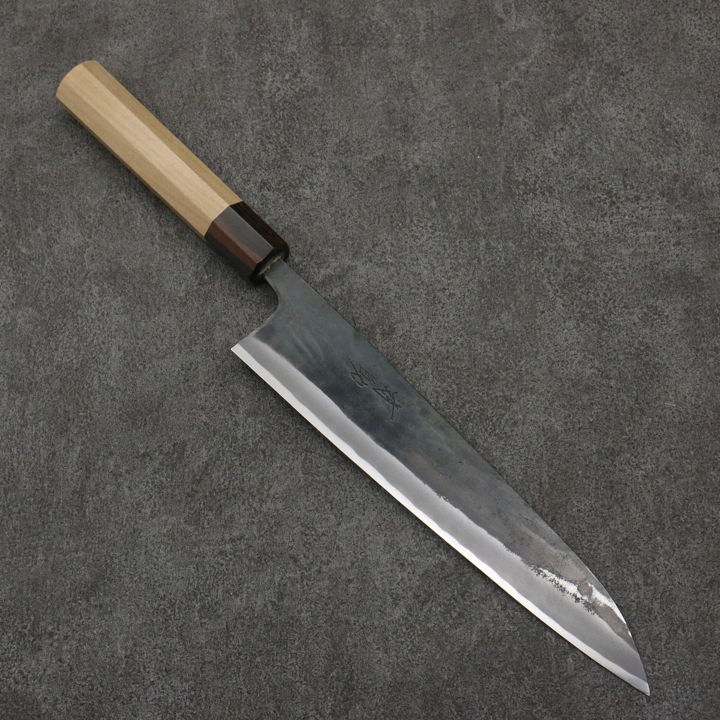 Thương hiệu Seisuke Thép siêu xanh hoàn thiện màu đen Dao đa năng Gyuto Knife 240MM chuôi dao gỗ Park (bọc: Gỗ mun)