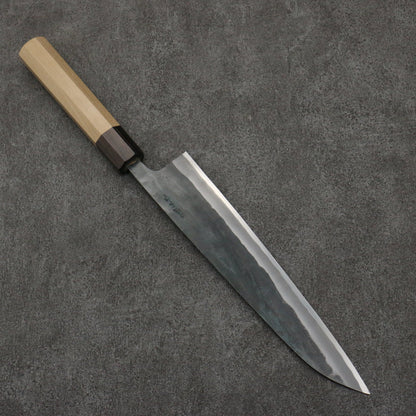 Thương hiệu Seisuke Thép siêu xanh hoàn thiện màu đen Dao đa năng Gyuto Knife 240MM chuôi dao gỗ Park (bọc: Gỗ mun)