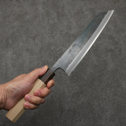 Thương hiệu Seisuke Thép siêu xanh màu đen hoàn thiện Dao đa năng Kiritsuke Gyuto 210mm chuôi dao gỗ Park (bọc: gỗ mun)