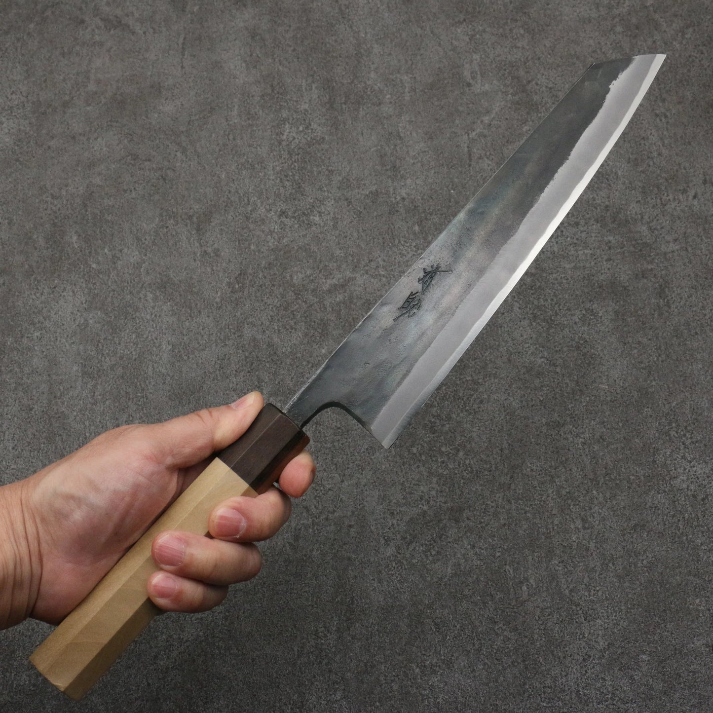 Thương hiệu Seisuke Thép siêu xanh màu đen hoàn thiện Dao đa năng Kiritsuke Gyuto 240mm chuôi dao gỗ Park (bọc: gỗ mun)