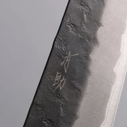 Thương hiệu Seisuke Thép siêu xanh Black Satin Dao đa năng Bunka 170mm chuôi dao gỗ hồng mộc (bọc: ván ép trắng)