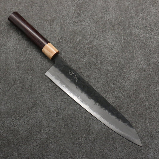 Thương hiệu Seisuke Thép siêu xanh Kuronashiji Dao đa năng Gyuto 240mm chuôi dao gỗ hồng mộc (bọc: ván ép trắng)