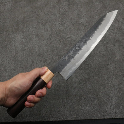 Thương hiệu Seisuke Thép siêu xanh Kuronashiji Dao đa năng Gyuto 240mm chuôi dao gỗ hồng mộc (bọc: ván ép trắng)